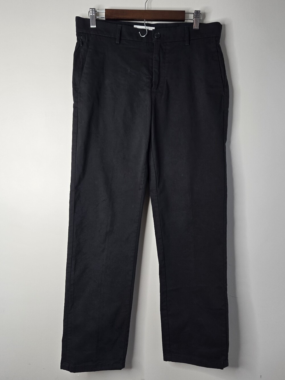 Everlane Performance Chino Mens 31x30 Black Straight Leg Stretch Pant